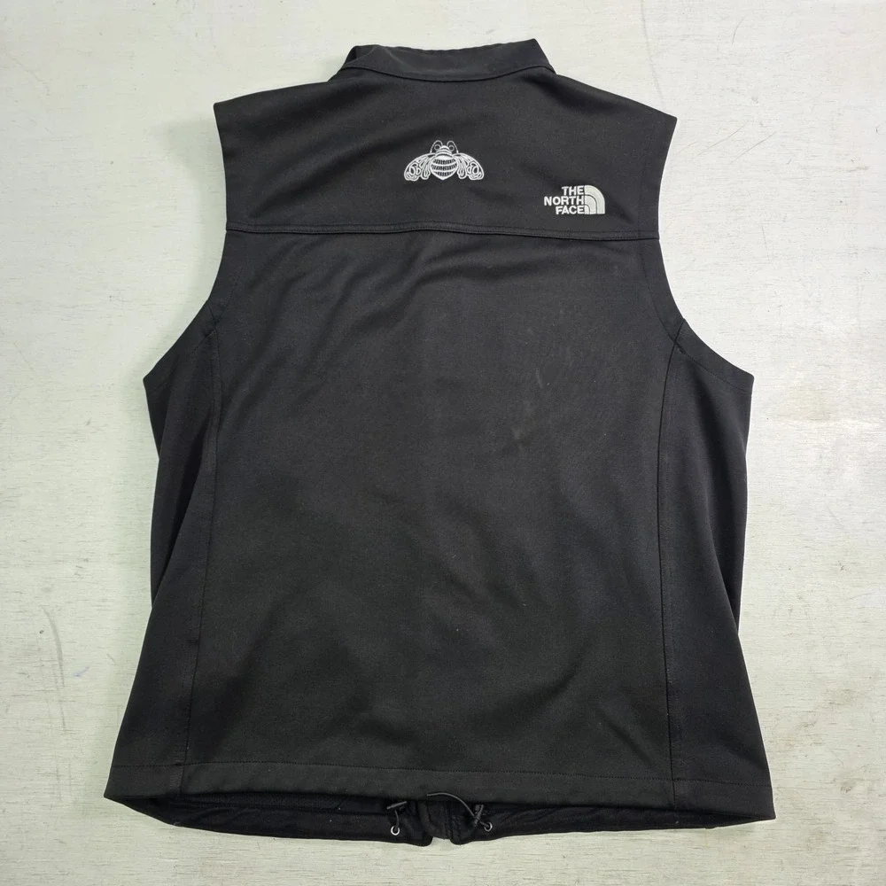 The North Face Windwall Ridge Line Soft Shell Bee Embroidered Vest‎ Men's M EUC